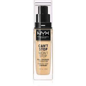 NYX Professional Makeup Can't Stop Won't Stop vysoko krycí make-up odtieň 6.5 Nude 30 ml