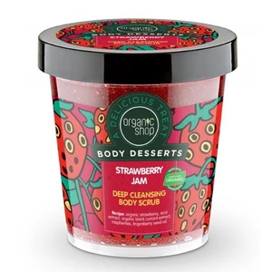 Organic Shop Body Desserts Strawberry Jam hloubkově čisticí peeling na tělo 450 ml
