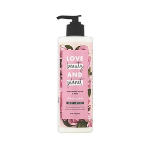 Love Beauty and Planet Tělové mléko s růžovým olejem a máslem muru muru (Delicious Glow Body Lotion) 400 ml