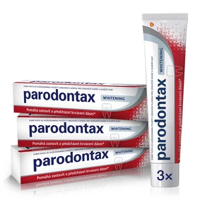 Parodontax Whitening bieliaca zubná pasta proti krvácaniu ďasien 3x75 ml