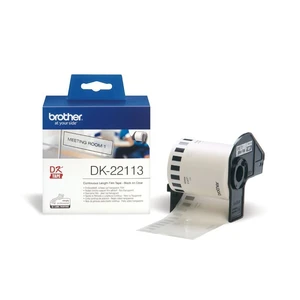 Brother DK-22113 etikety v roli 62 mm x 15.24 m fólia priehľadná 1 ks permanentné DK22113 univerzálne etikety