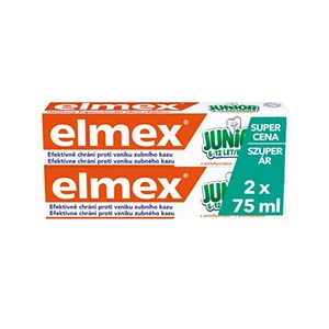 Elmex Dětská zubní pasta Junior Duopack 2x 75 ml