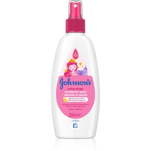 Johnson's® Shiny Drops bezoplachový kondicionér v spreji s arganovým olejom od 18mesiacov 200 ml