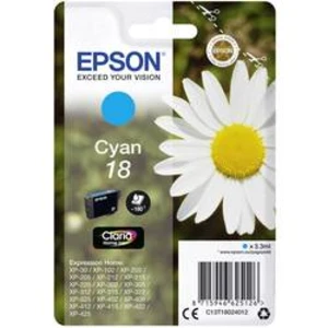 Epson originální ink C13T18024012, T180240, cyan, 3, 3ml, Epson Expression Home XP-102, XP-402, XP-405, XP-302