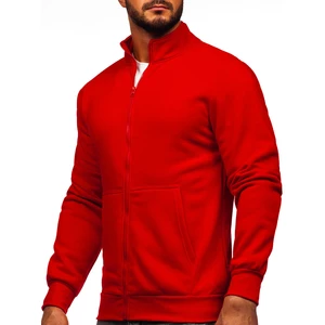 Bluză roșie cu fermoar Bolf 2162