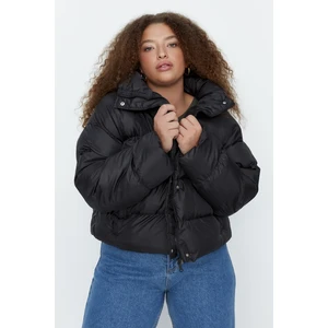 Trendyol Curve Black Crop Down Jacket