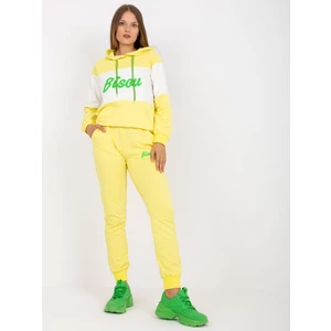 Yellow and green tracksuit with sweatshirt