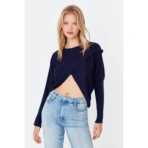 Trendyol Sweater - Navy blue - Regular fit