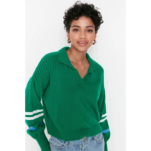 Trendyol Sweater - Green - Regular fit