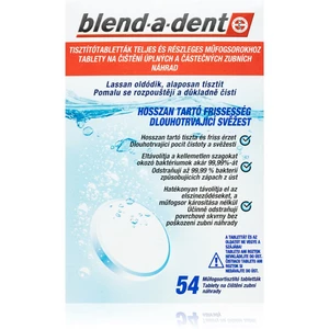 Blend-a-dent Long Lasting Freshness čistiace tablety pre snímateľné strojčeky a zubné náhrady 54 ks
