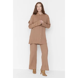 Trendyol Two-Piece Set - Brown - Relaxed fit