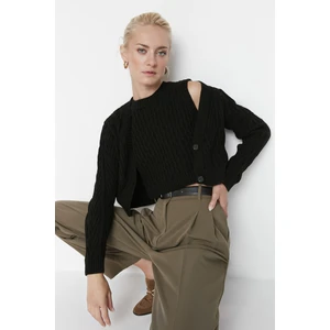 Trendyol Cardigan - Black - Regular fit