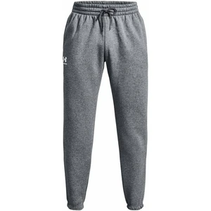 Under Armour Men's UA Essential Fleece Joggers Pitch Gray Medium Heather/White 2XL Fitness nadrág