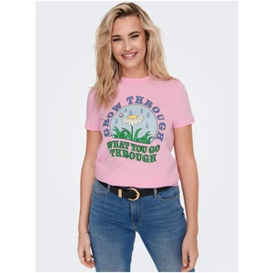 Pink T-Shirt ONLY Daphne - Women