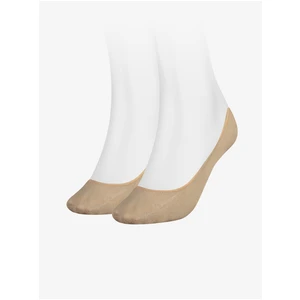 Set of two pairs of beige women's socks Tommy Hilfiger - Ladies