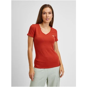 Red Women's T-Shirt Guess - Women