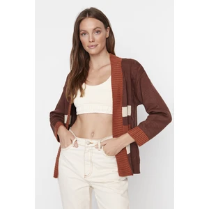 Trendyol Cardigan - Brown - Regular fit