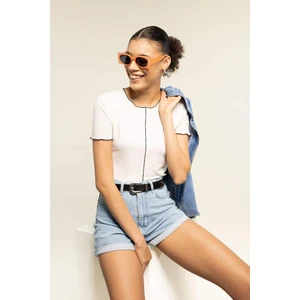 DEFACTO Coool Crop Short Sleeve T-Shirt