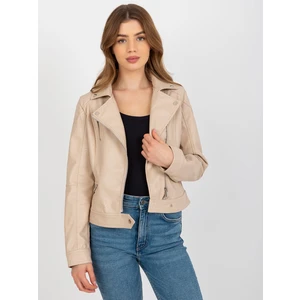 Ramones beige jacket made of eco-leather Funny