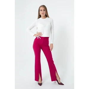 Lafaba Women's Plum Pants with Slits