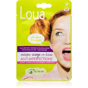 Loua Anti-Blemish Face Mask plátenná maska s čistiacim efektom 23 ml