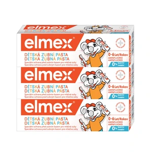 Elmex Dětská zubní pasta Kids Trio 3 x 50 ml