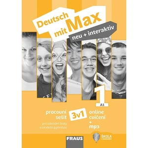 Deutsch mit Max neu + interaktiv 1/A1 - Pracovní sešit 3 v 1 + mp3