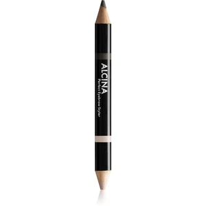 Alcina Decorative Perfect Eyebrow Styler obojstranná ceruzka na obočie odtieň 020 Dark 3 g