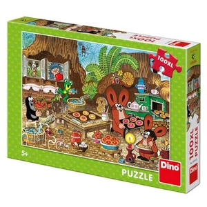 Dino puzzle Krtek v kuchyni 100 XL dílků