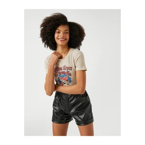 Koton Short Sleeve Printed T-Shirt