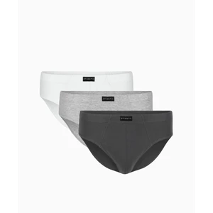 3-PACK Men´s briefs ATLANTIC white/gray/graphite