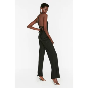 Trendyol Black Tie Detailed Jumpsuit