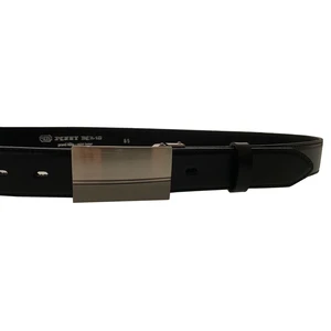 Penny Belts Pánský kožený společenský opasek 35-020-1PS-60 black 120 cm