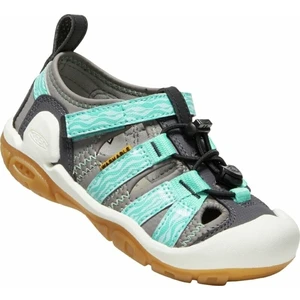 Keen Dětské trekové boty Knotch Creek Children Sandals Steel Grey/Waterfall 31