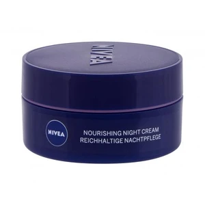 Nivea Nourishing Night Cream Dry Skin 50 ml nočný pleťový krém na zmiešanú pleť; výživa a regenerácia pleti; na citlivú a podráždenú pleť