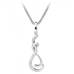 Silver Cat Elegantný náhrdelník so zirkónmi SC429