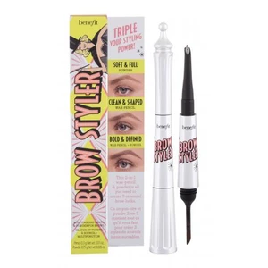 Benefit Brow Styler ceruzka a púder na obočie 2 v 1 odtieň 5 Warm Black-Brown 1.05 g