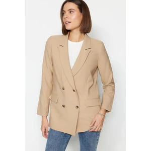 Trendyol Blazer - Brown - Oversize