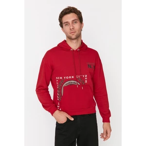 Trendyol Sweatshirt - Burgundy - Regular fit