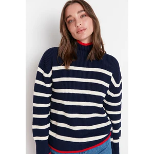 Trendyol Sweater - Dark blue - Oversize