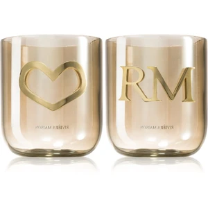 Rivièra Maison Votive RM Love Set sklenený svietnik na čajovú sviečku 2x350 g