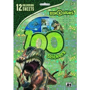 100 samolepek Dino [Papírenské zboží]