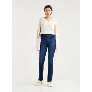 Levi's Tmavě modré dámské straight fit džíny Levi's® 724 - Dámské