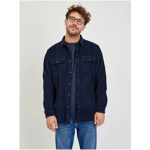 Levi's Tmavě modrá pánská manšestrová košile Levi's® Jackson Worker - Pánské