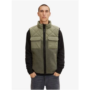 Khaki Men's Vest Tom Tailor - Men's