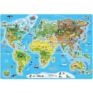 Puzzle - Mapa světa, 160 ks – CZ