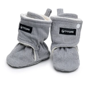 T-TOMI Booties Grey dětské capáčky 3-6 months Warm