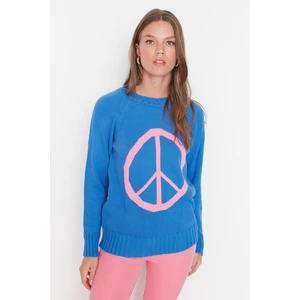 Trendyol Sweater - Blue - Regular fit