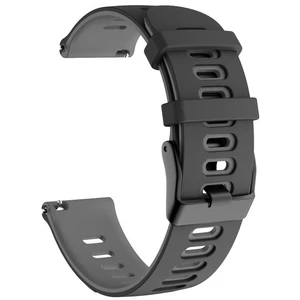 4wrist Silikonový řemínek pro Garmin 20 mm - Black