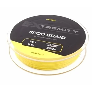 Avid carp splétaná šňůra extremity spod braid 300 m žlutá 0,23 mm 11,5 kg